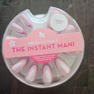 Olive And June Press-on Nails, Double French Twist, Long Almond